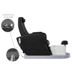 Spa Chair For Pedicure Azzurro 016 Black