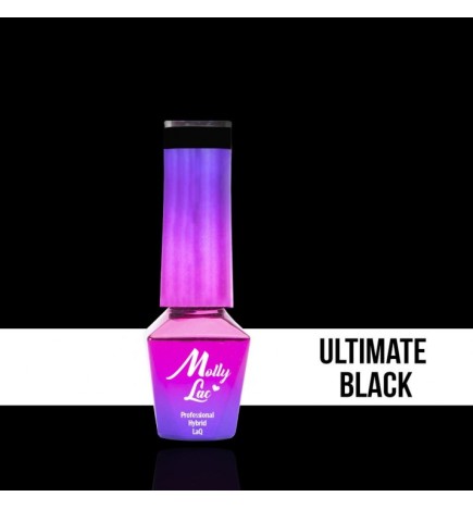 Lakier Hybrydowy MollyLac Ultimate Black 5ml