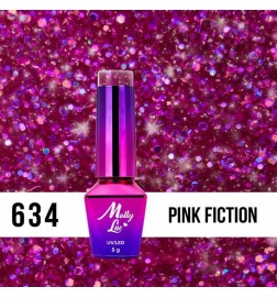 Lakier Hybrydowy MollyLac Spotlight Pink Fiction Nr.634 5ml