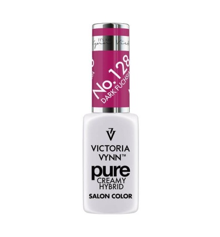 Lakier Hybrydowy Victoria Vynn Pure Creamy Hybrid No.128 Dark Fuchsia 8ml