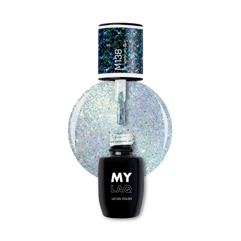 Lakier Hybrydowy MyLaq M138 My Sparkling Blue 5ml