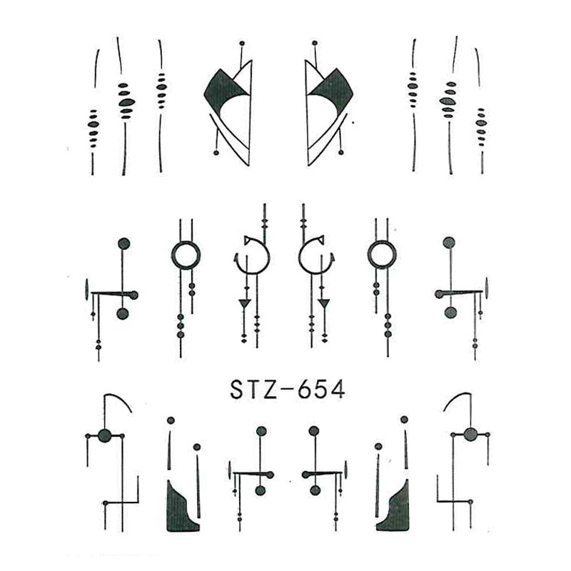 Naklejki Wodne Do Paznokci STZ-654