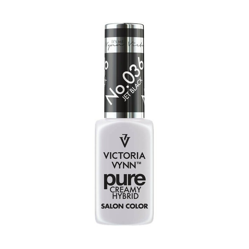 Lakier Hybrydowy Victoria Vynn Pure Creamy Hybrid No.036 Jet Black 8ml