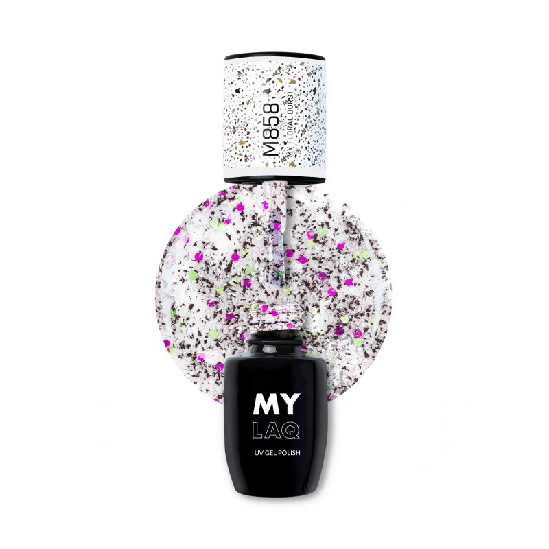 Lakier Hybrydowy MyLaq M858 My Floral Burst 5ml