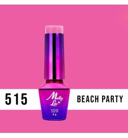 Lakier Hybrydowy MollyLac Miss Iconic Beach Party Nr.515 5ml