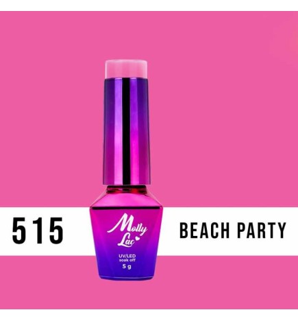 Lakier Hybrydowy MollyLac Miss Iconic Beach Party Nr.515 5ml