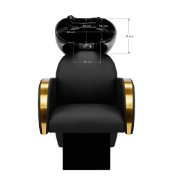 Gabbiano myjnia fryzjerska Malaga złoto czarna