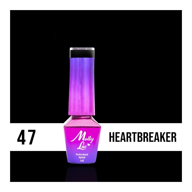 Lakier Hybrydowy MollyLac Elite Woman Heartbreaker Nr.47 5ml