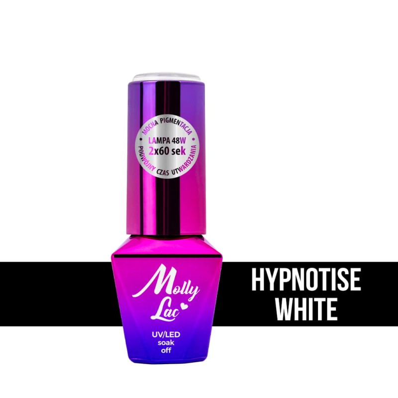 Lakier Hybrydowy MollyLac Hypnotise White 10ml