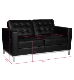 Gabbiano Sofa Do Poczekalni Bm18019 Czarna