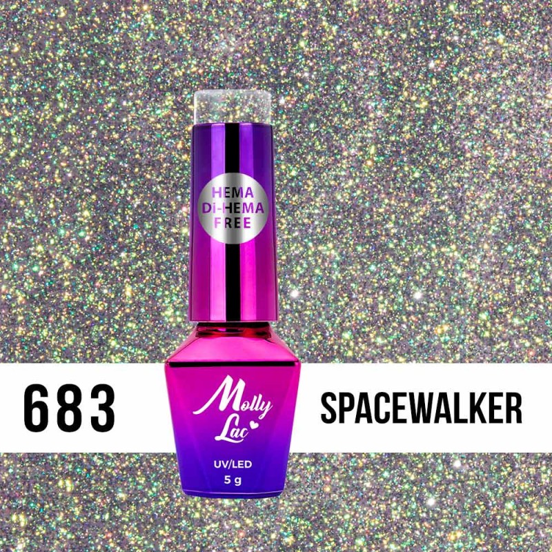 Lakier Hybrydowy MollyLac Shocking Shine Spacewalker Nr.683 5ml