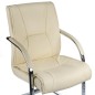 Fotel konferencyjny CorpoComfort BX-3345 Kremowy