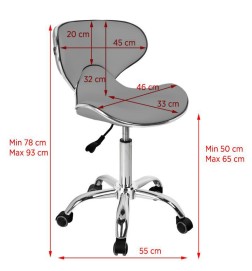 Gabbiano Taboret Kosmetyczny Q-4599 Szary