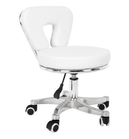 Taboret Kosmetyczny Do Pedicure 9266 Biały