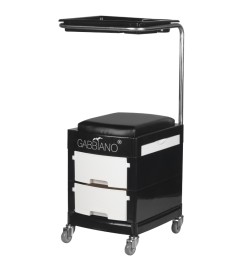 Pomocnik - Taboret Do Pedicure 16 Plus Czarny/Biały