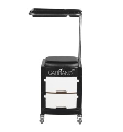 Pomocnik - Taboret Do Pedicure 16 Plus Czarny/Biały