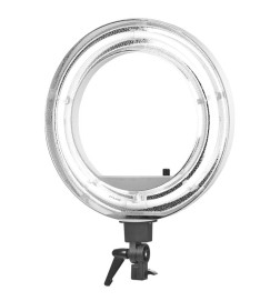 Lampa Light Ring 18&quot 55w Fluorescent Biała + Statyw