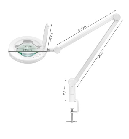 Lampa Lupa Led Glow 8021 do Blatu Regulowana Barwa Światła