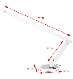 Lampa Na Biurko Slim 20w Biała All4light