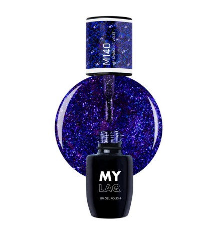 Lakier Hybrydowy MyLaq M140 My Sparkling Violet 5ml