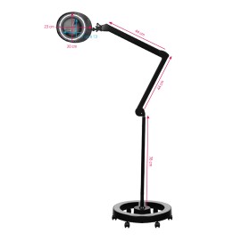 Lampa Lupa Elegante 6025 60 Led Smd 5d Black Ze Statywem