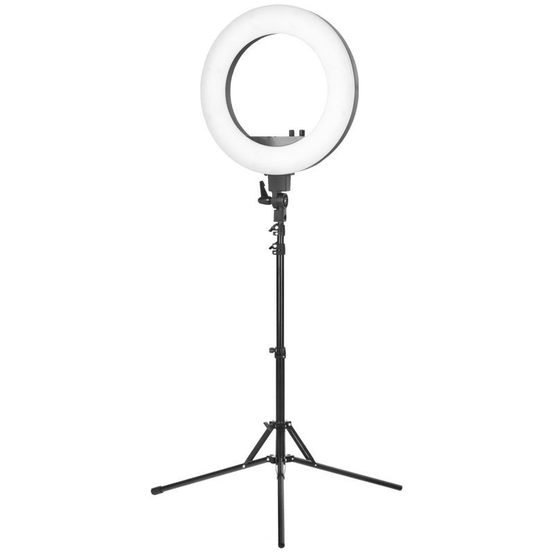 Lampa Pierścieniowa Ring Light 18"" 48w Led Czarna + Statyw