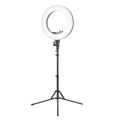 Lampa Pierścieniowa Ring Light 18"" 48w Led Czarna + Statyw