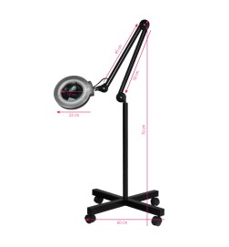 Lampa Lupa S4 + Statyw Czarna