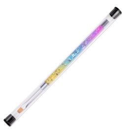 Pędzelek Do Żelu Kwadratowy Mollylac Pro Gel Rainbow 7mm Rozmiar 6 Nr 3