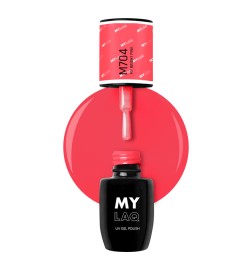 Lakier Hybrydowy MyLaq M704 My Bright Pink 5ml