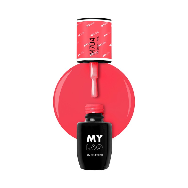 Lakier Hybrydowy MyLaq M704 My Bright Pink 5ml