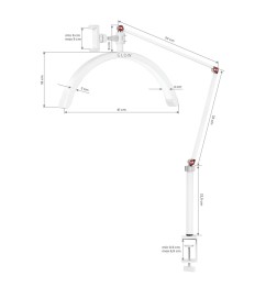 Lampa zabiegowa Glow MX3 do blatu biała