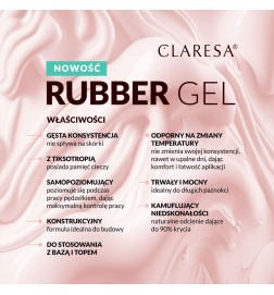 Claresa - Żel Budujący Rubber Gel 2 12g