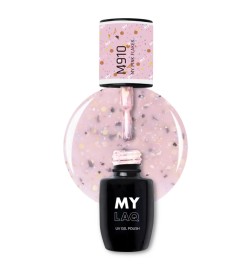 Lakier Hybrydowy MyLaq M910 My Pink Flakes 5ml