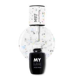 Lakier Hybrydowy MyLaq M917 My Milky Flakes 5ml