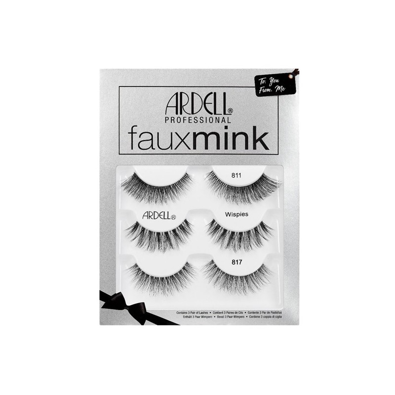 Ardell Rzęsy Faux Mink Zestaw 3-Pack 811, 817, Wispies