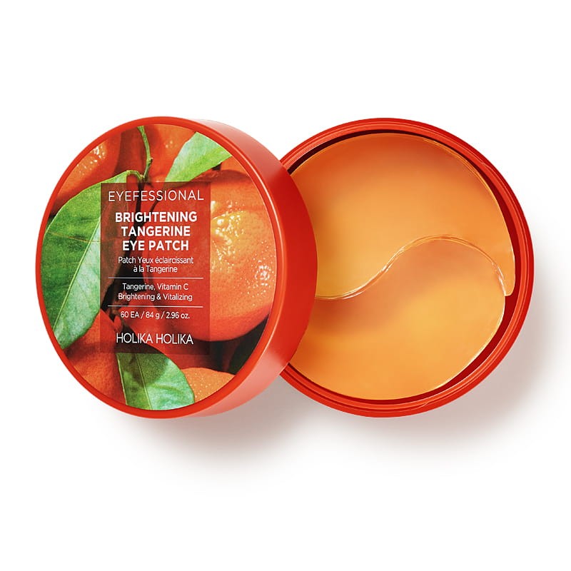 Holika Holika Eyefessional Brightening Tangerine Eye Patch Hydrożelowe Płatki Pod Oczy Z Ekstraktem Z Mandarynki 60szt