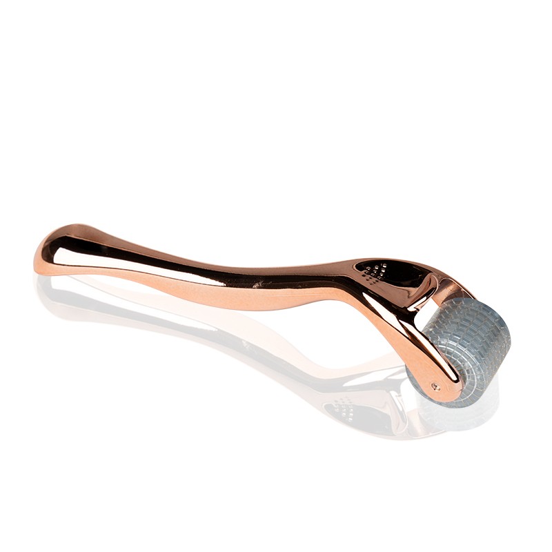 Derma Roller Do Mezoterapii Rose Gold 0,5mm 192 Igły Tytanowe