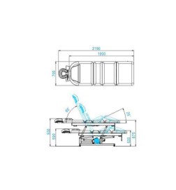 Leżanka Elektr. Do Masażu Azzurro 693a 1 Siln. Biała