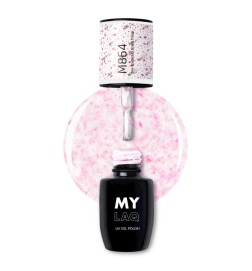 Lakier Hybrydowy MyLaq M864 My Shimmering Pink 5ml