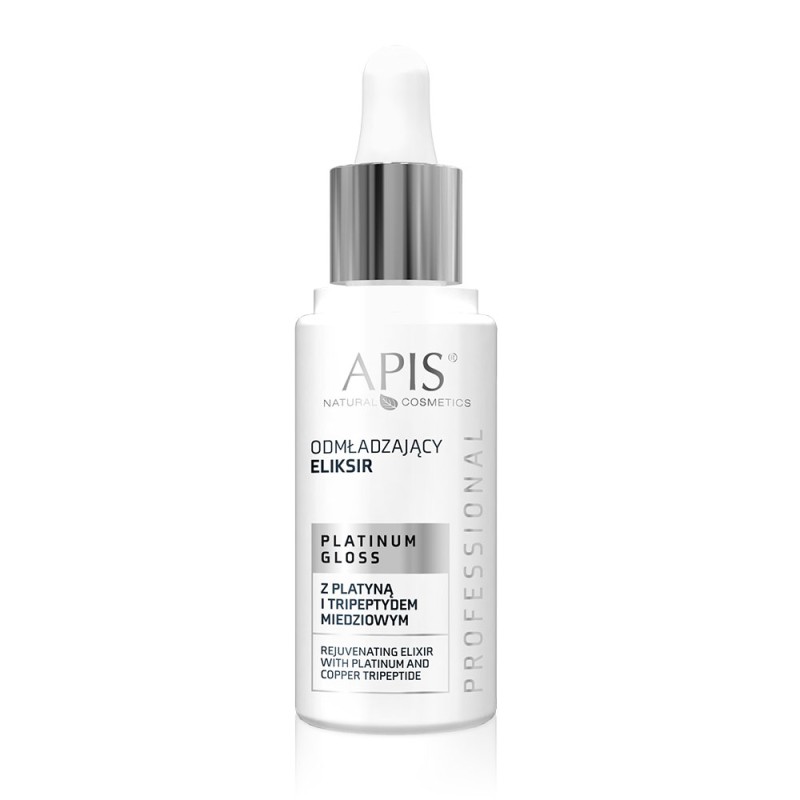 APIS Platinum Gloss Odmładzający Eliksir z Platyną i Tripeptydem Miedziowym 30ml