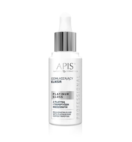 APIS Platinum Gloss Odmładzający Eliksir z Platyną i Tripeptydem Miedziowym 30ml