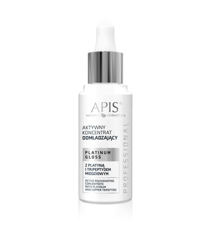 APIS Platinum Gloss Aktywny Koncentrat Odmładzający z Platyną i Tripeptydem Miedziowym 30ml