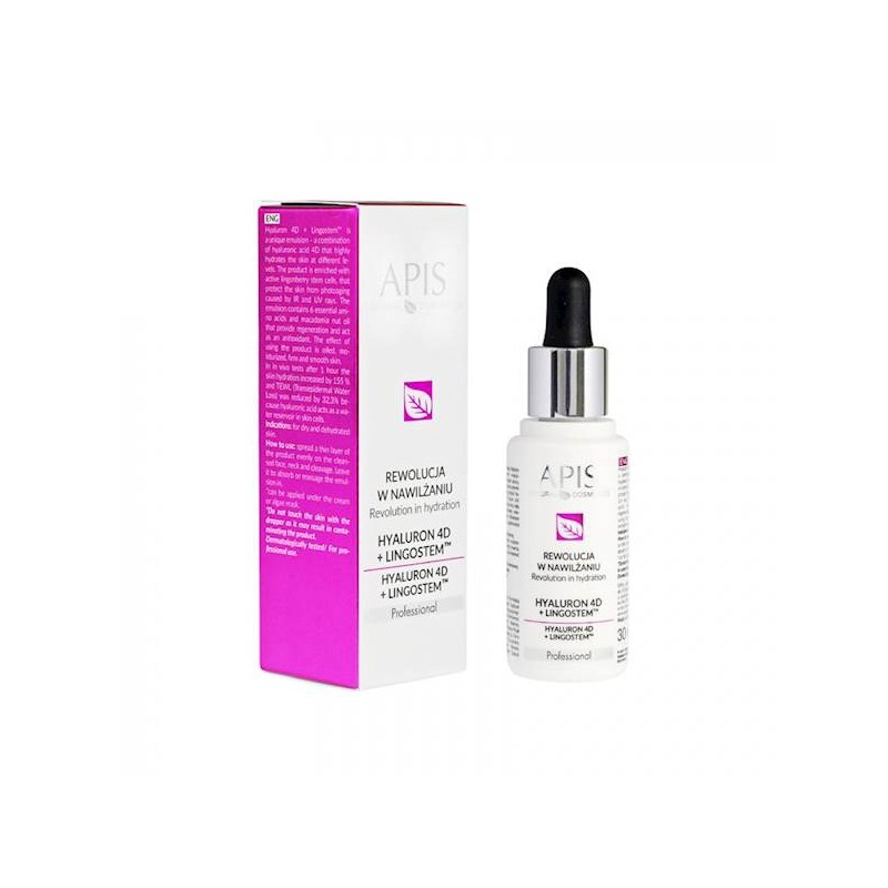 APIS Bezzapachowy kwas hialuronowy 4D + LINGOSTEM TM, 30ml