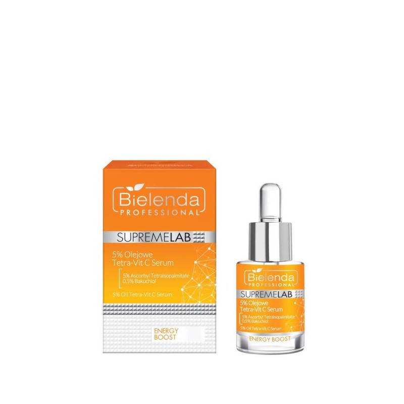 Bielenda Supremelab Energy Boost - 5% Olejowe Tetra-Vit C Serum 15ml