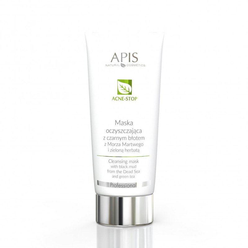 APIS Acne-Stop Maska Kremowa Oczyszczająca Z Czarnym Błotem 200ml