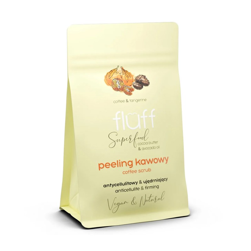 Fluff - Peeling Kawowy Suchy Mandarynka 100g