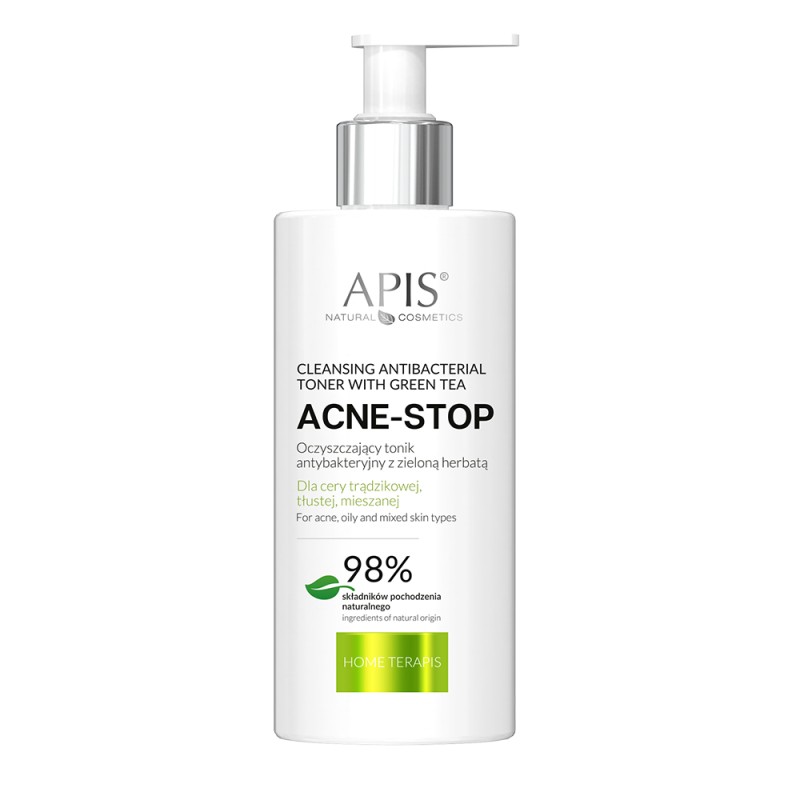 APIS Home Tonik Acne - Stop Oczyszczający Z Zieloną Herbatą 300ml