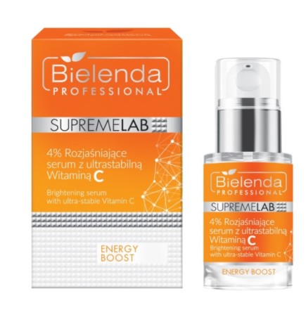 Bielenda Supremelab Energy Boost - Rozjasniające Serum ze Stabilną Witaminą C 15ml