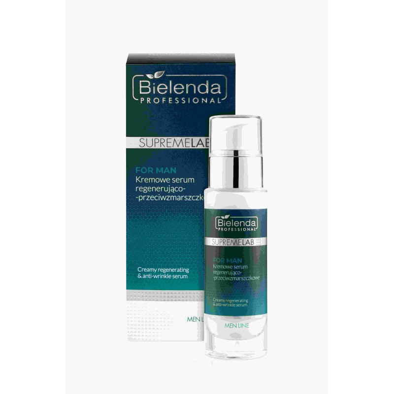 Bielenda Supremelab For Men Kremowe Serum Regenerująco Przeciwzmarszczkowe 30ml